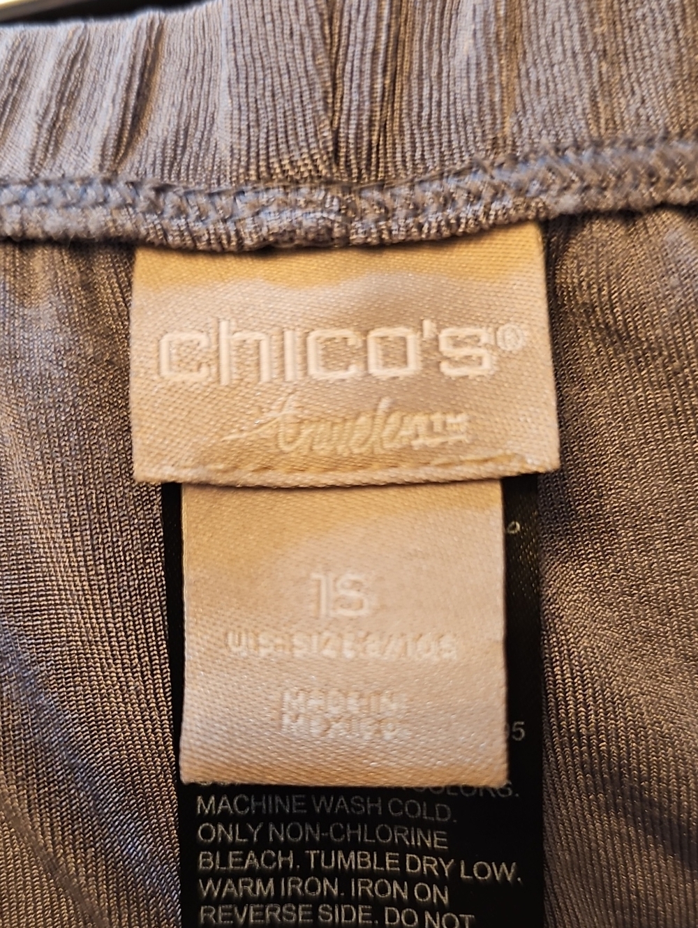 Chico's Travelers Soft Slate Gray Tank And Pants - Picture 7 of 10